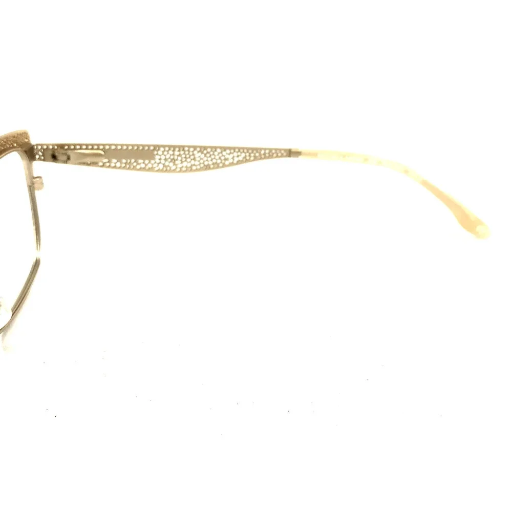 BCBGMAXAZRIA Eyeglasses Frames BEATRIZ GOLD Cat Eye Brushed Gold 53-15-140